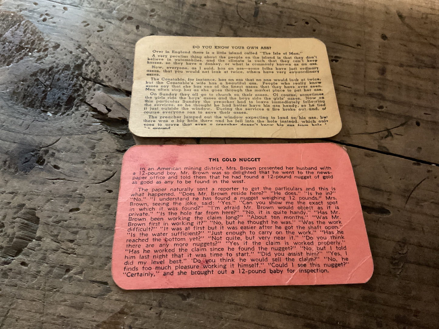 Vintage Danny Goodman’s Tap Room Chicago Advertising Cards-WWII Boxing Instructor Pair