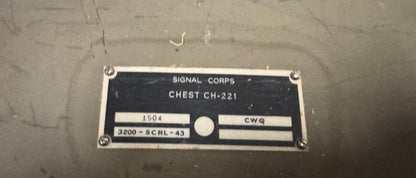 Original WWII-era U.S. Army Signal Corps radar control and indicator cabinet