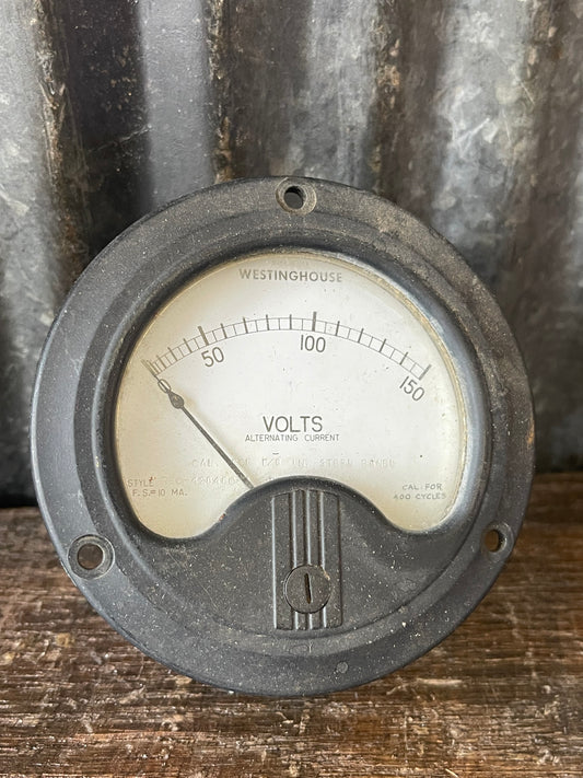 Vintage Westinghouse AC Voltmeter – Industrial Panel Meter (0–150 Volts)