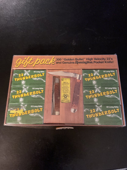 Vintage Remington Thunderbolt .22 LR Gift Pack with Pocket Knife