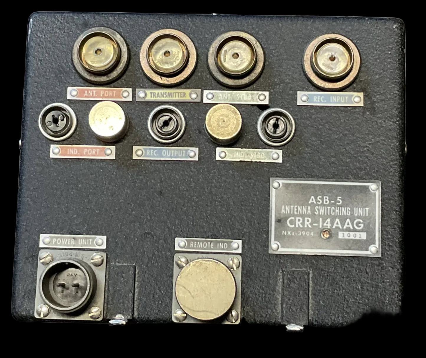 WWII U.S. Navy ASB-5 Antenna Switching Unit CRR-14AAG – Aircraft Radar Component