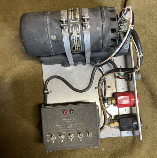 WWII U.S. Navy Bureau of Aeronautics Motor Generator