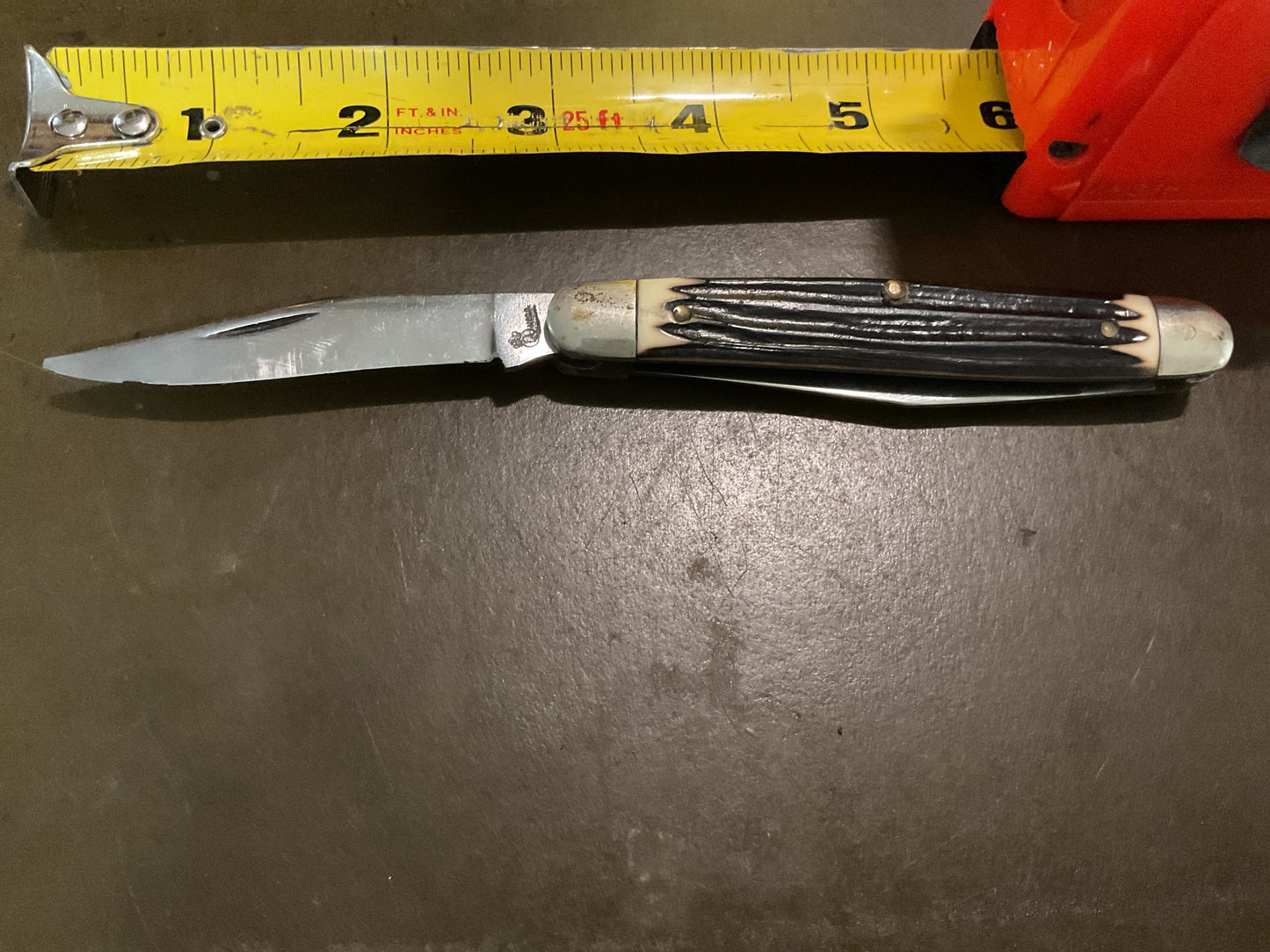 Vintage Queen #66 Muskrat Folding Keychain Knife