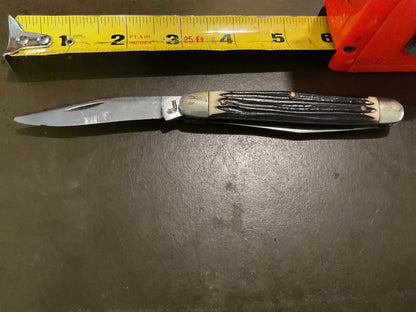 Vintage Queen #66 Muskrat Folding Keychain Knife