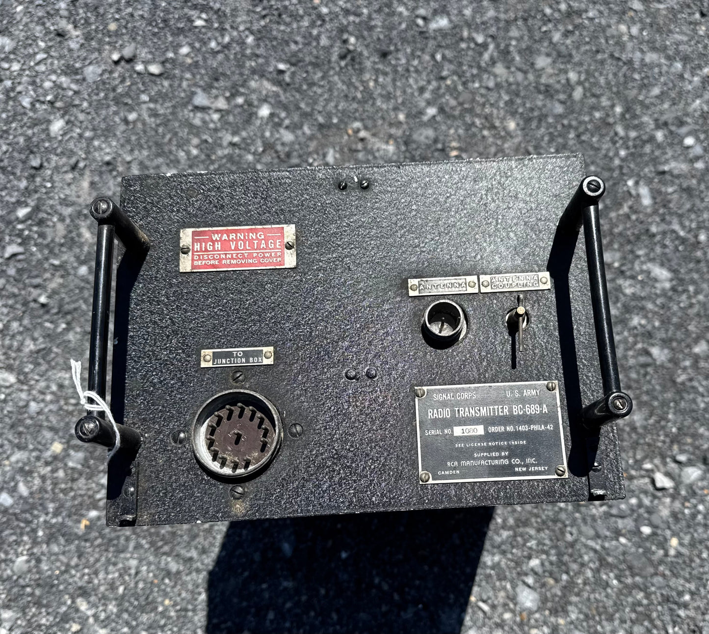 WWII-era U.S. Army Signal Corps Radio Transmitter BC-689-A