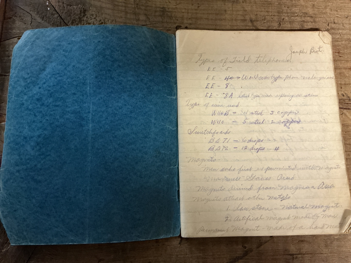 WWII U.S. Army Antiaircraft Artillery Communications & Coast Artillery Training Archive-Joseph W. Best, Battery B, 837th AAA