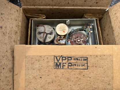 WWII U.S. Navy FT-224A Radio Control Box — NOS 1945 Box