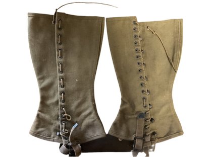 WWI-Early WWII Military Canvas Puttee (Leg Wrap/ Gaiter)