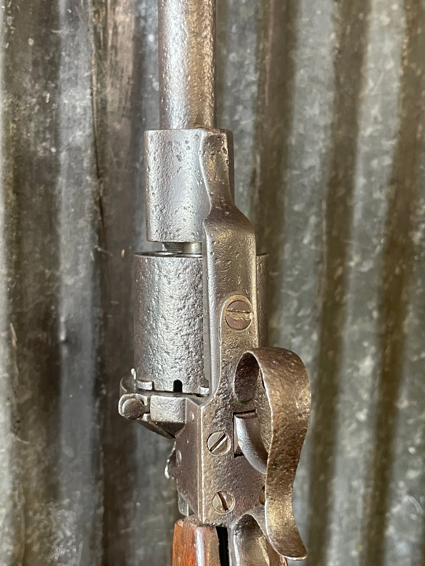 Lefaucheux Pinfire Revolver Carbine — Antique Revolving Carbine
