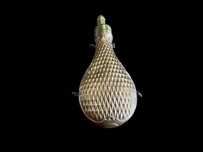 19th Century Brass Powder Flask