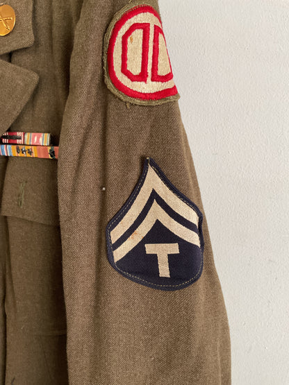 WWII 31st Infantry Jacket w/ Pins and Ribbons