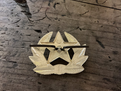 Soviet Military Officers Visor Cap Cockade-Hammer & Sickle Red Star Badge