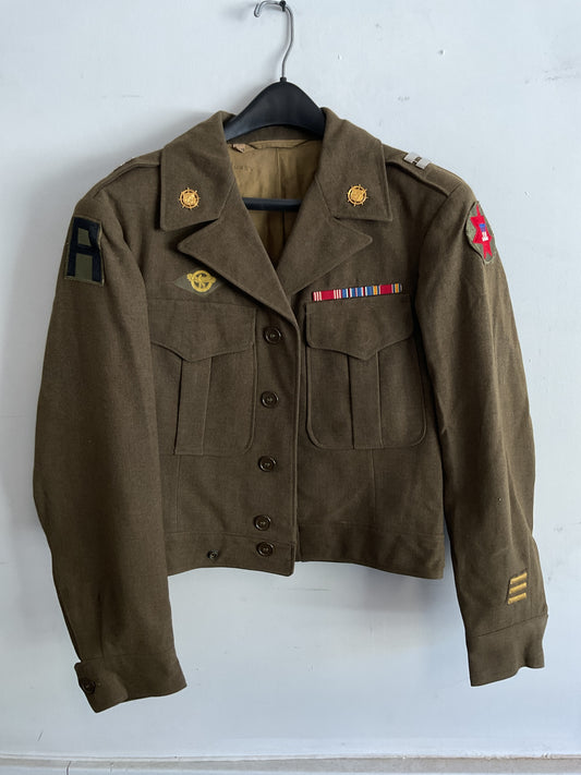 WWII 7th Army Corps Captains Ike Jacket-Named
