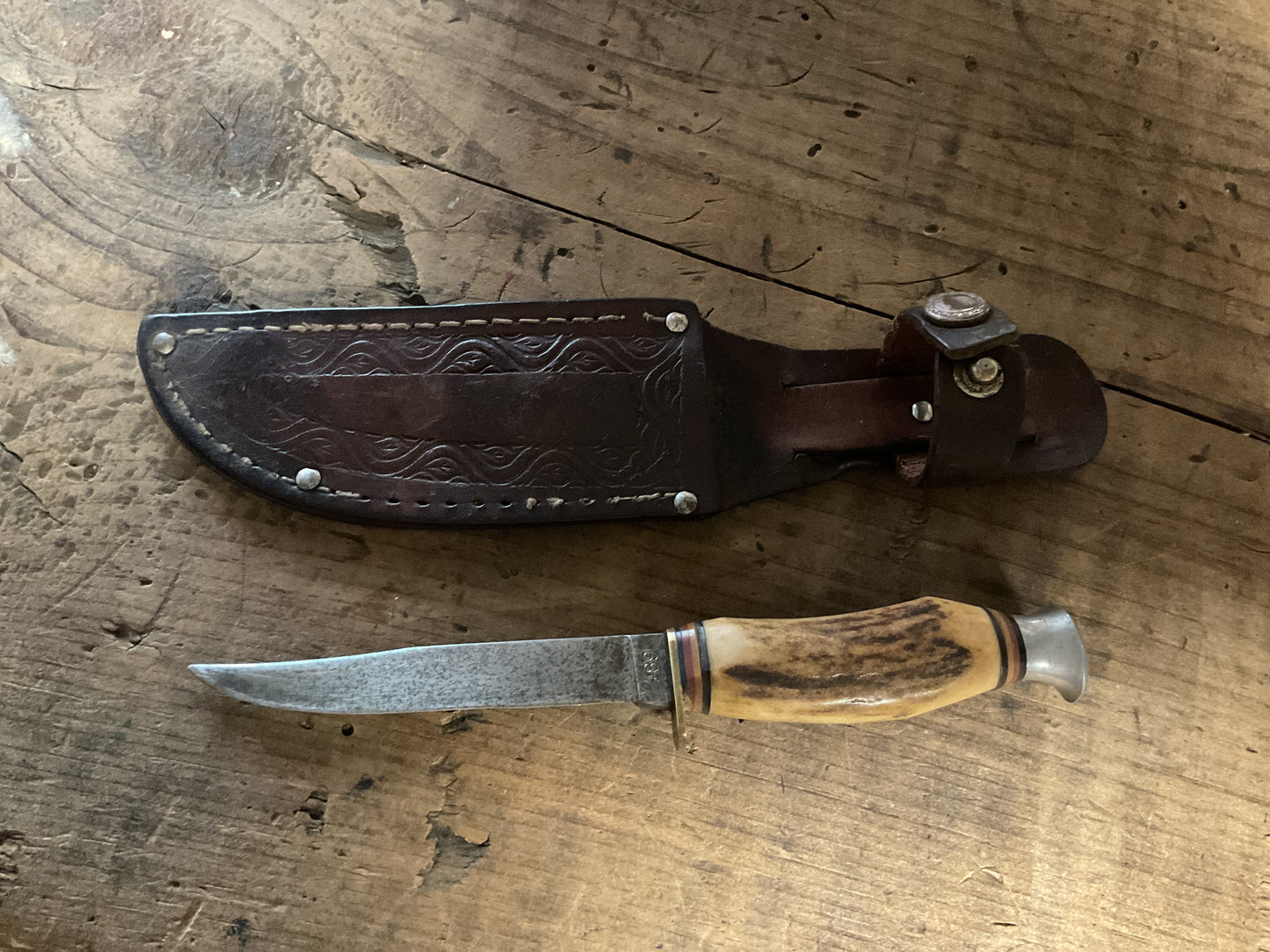 Vintage Edge Brand #489 Hunting Knife-Solingen, Germany w/ Sheath