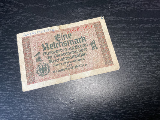 German Reichsmark Banknote 1940-1945