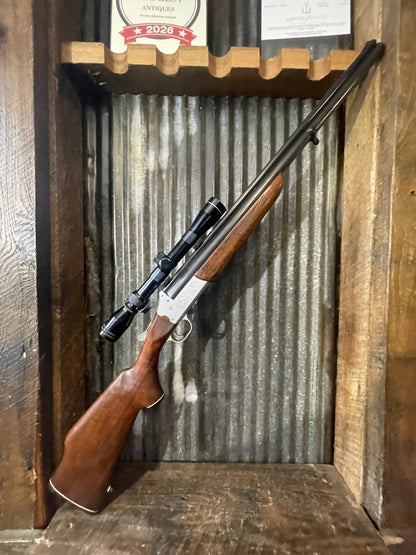 Savage Model 24B-DL Deluxe .22 Magnum / 20 Gauge Over-Under Combination Gun – Scoped