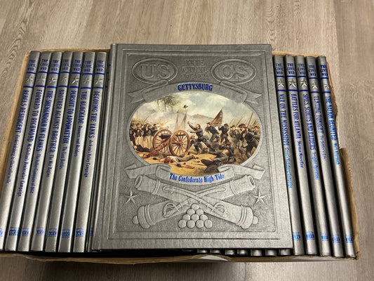Time-Life Books-“The Civil War” Complete 28 Volume Hardcover Set w/ Master Index-Excellent Condition