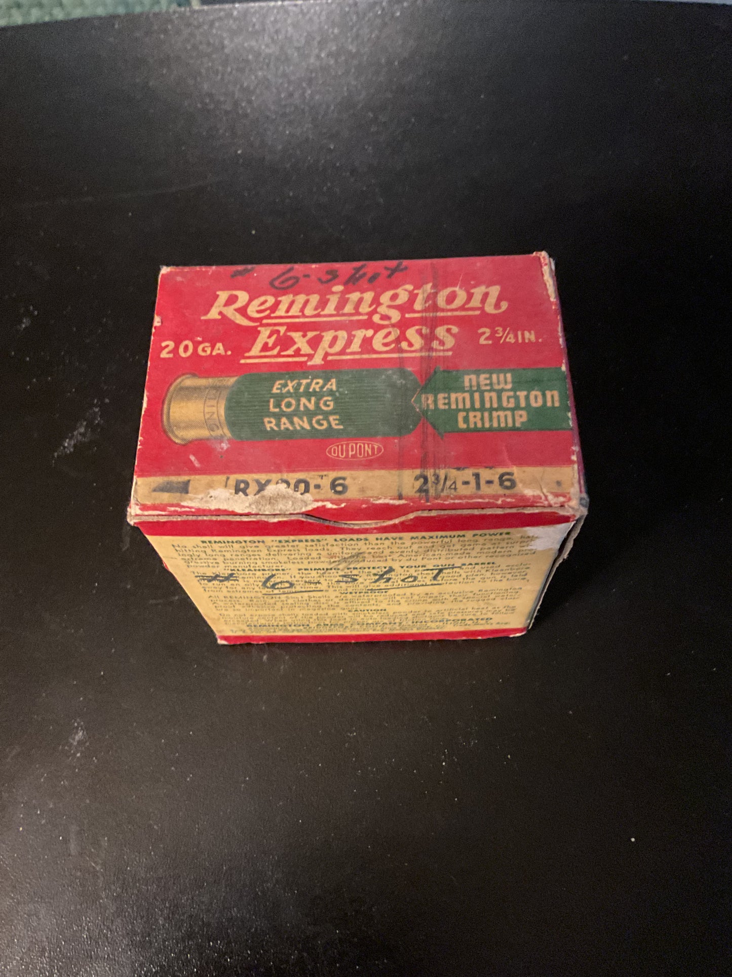Vintage Remington Express Extra Long Range 20 Gauge Shot Shells — Full Box of 25