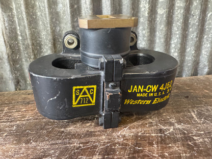 Western Electric JAN-CW 4J52 Military Radar Magnetron – WWII/Cold War Microwave Tube