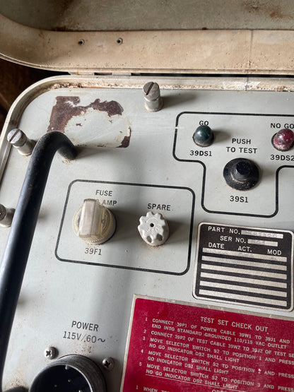 U.S. Navy Electro Explosive Device Test Set Mark 48 Mod 0 (1963) – Complete with Test Cables – Untested