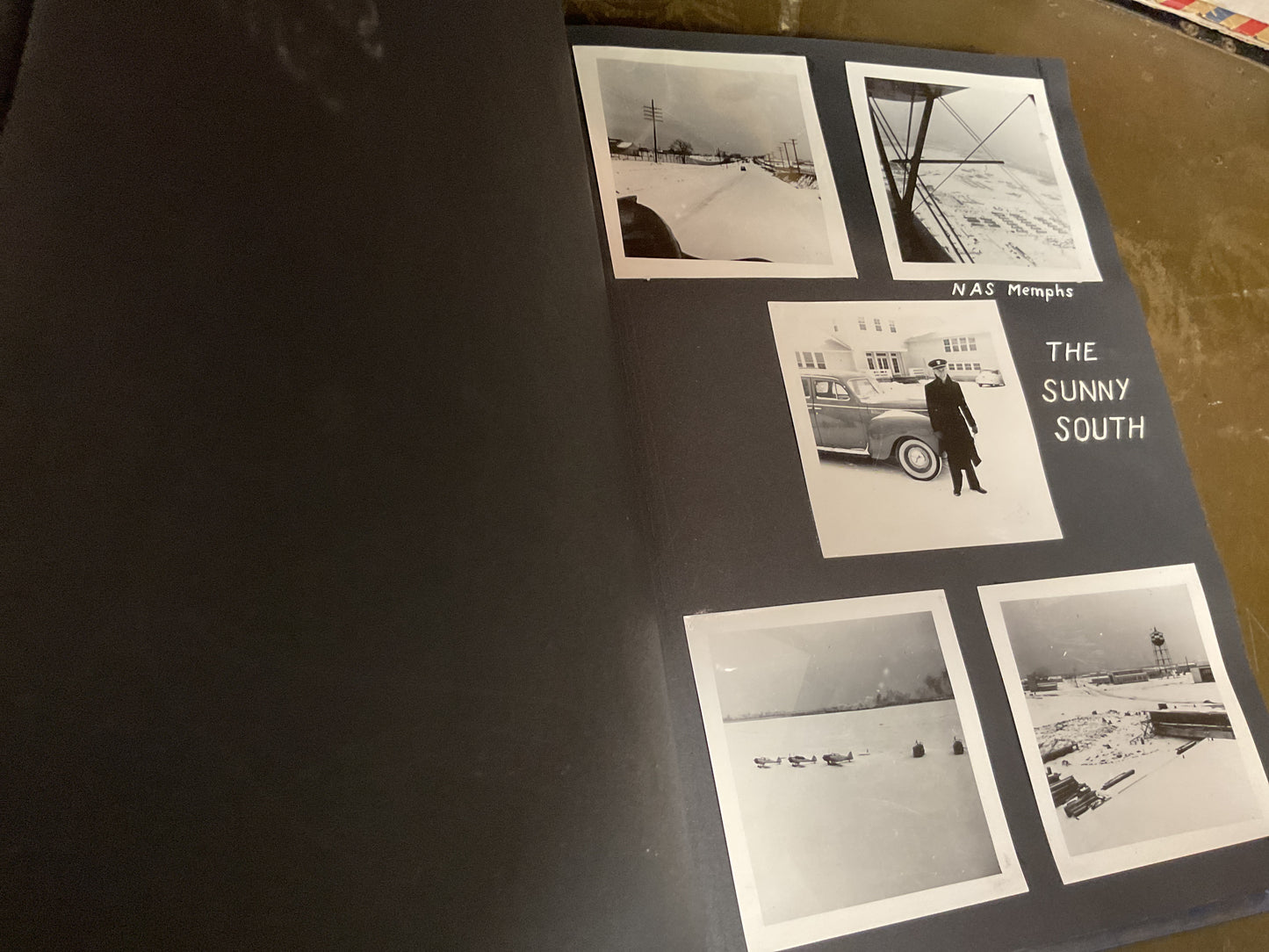 WWII Vintage US Naval Air Station Scrapbook