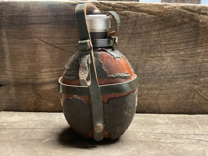 WWII German Afrika Korps Coconut Canteen