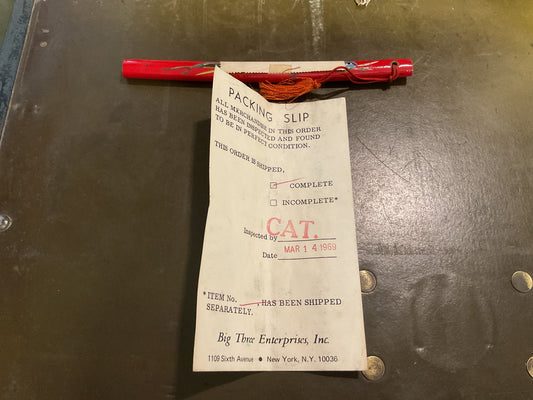 Made in Japan Letter Opener with Original Paper