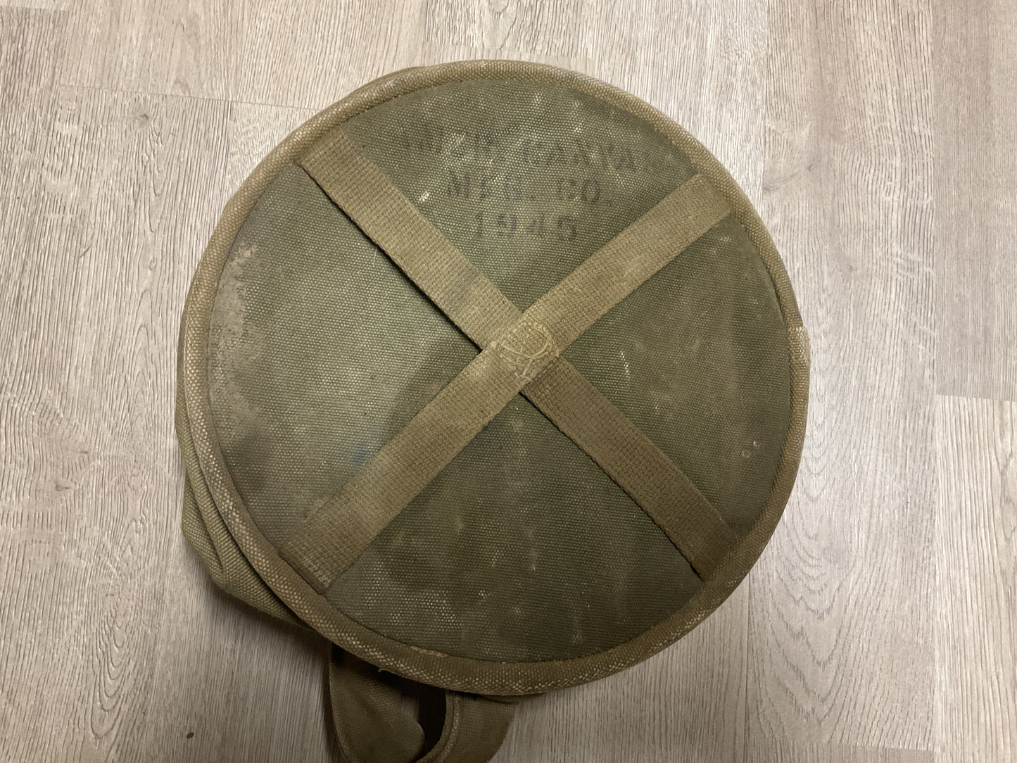 Original WWII U.S. Army Canvas Water Bucket