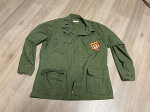 Vietnam Era U.S. Army OG-107 Utility Shirt-“DOLAN” Reproduction MACV-SOG/Airborne Style   Insignia