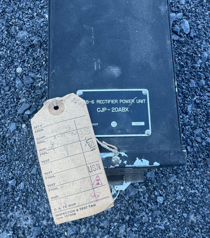 WWII U.S. Navy CJP-20ABX B-6 Rectifier Power Unit Radar Power Supply