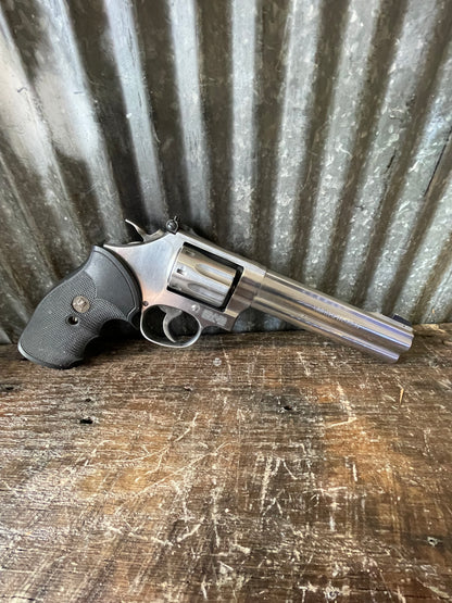 Smith & Wesson Model 648 .22 WMR 8-Shot Stainless Revolver — Original Case