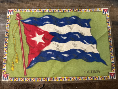 WWI Tobacco Felt Flag (approx 11x8)