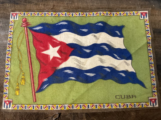 WWI Tobacco Felt Flag (approx 11x8)