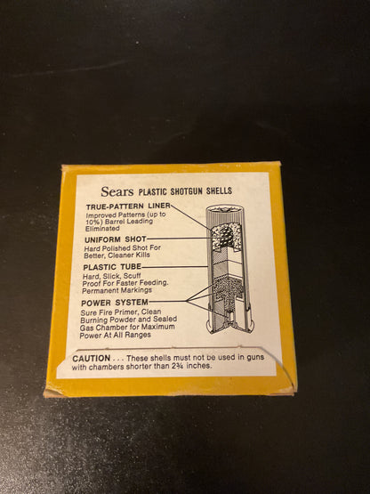 Vintage Sears Ted Williams 12 Gauge Target Load Shotgun Shells — Full Box of 25