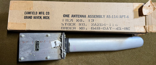 WWII U.S. Navy AS-114/APT Antenna Assembly — Boxed — Camfield Mfg. Co., 1945