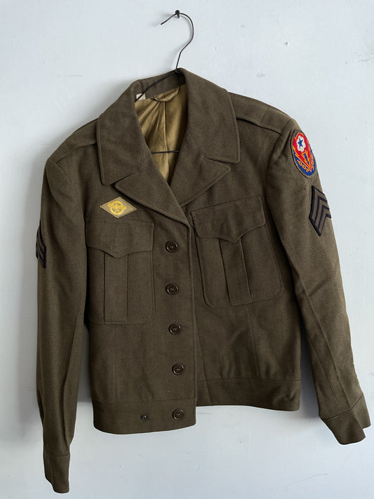 WWII U.S. Army ADSEC Service Dress Jacket – Sergeant, Size 36R