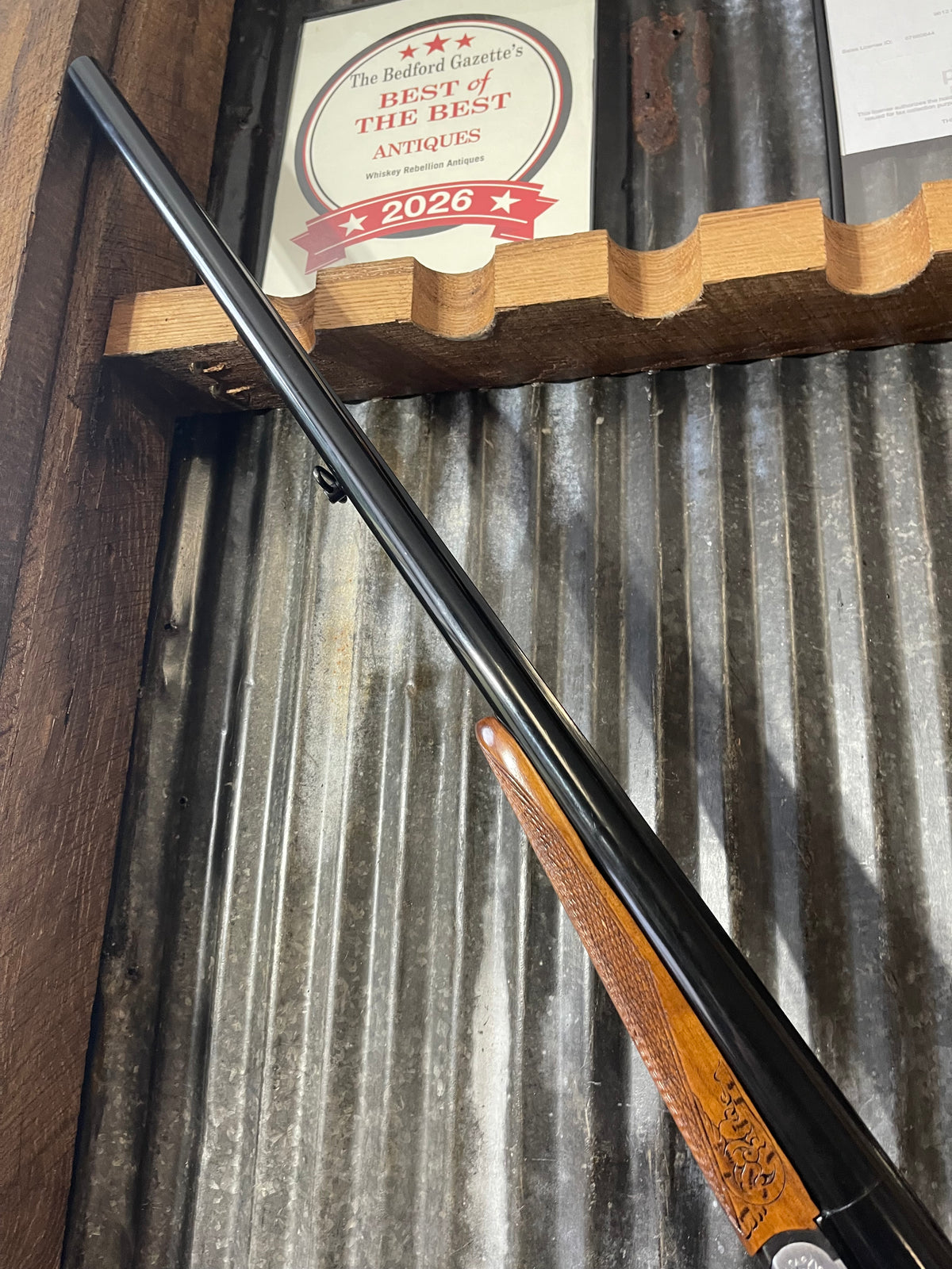 Uzimlu / Uzimlu Arms 12 Gauge Side-by-Side Double Barrel Shotgun – Engraved – Excellent Condition
