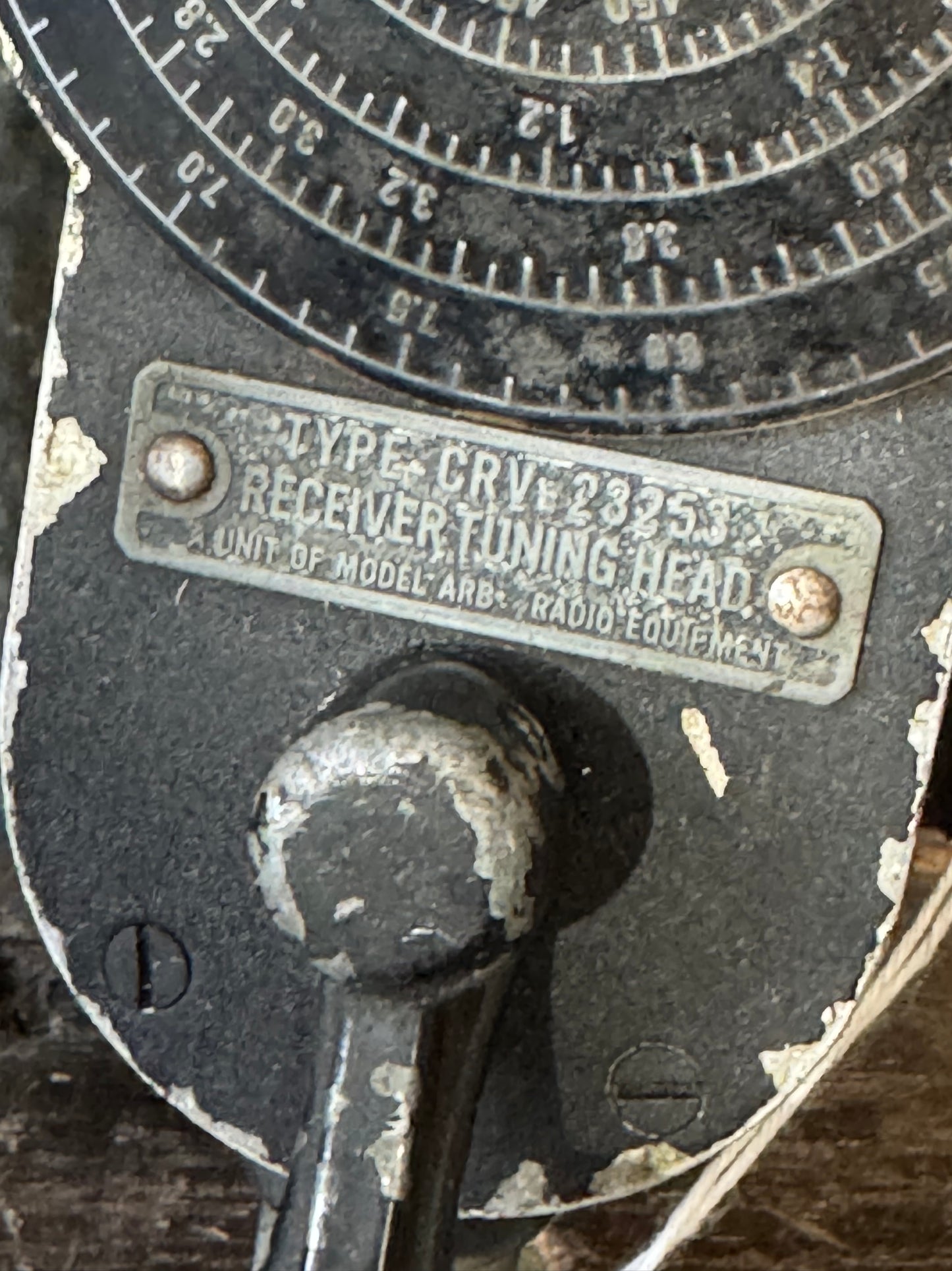 WWII U.S. Army CRV-23235 Receiver Tuning Head