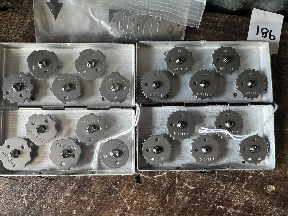 WWII U.S. Army Signal Corps BX-37-A & BX-37-B IFF Keying Disc Sets