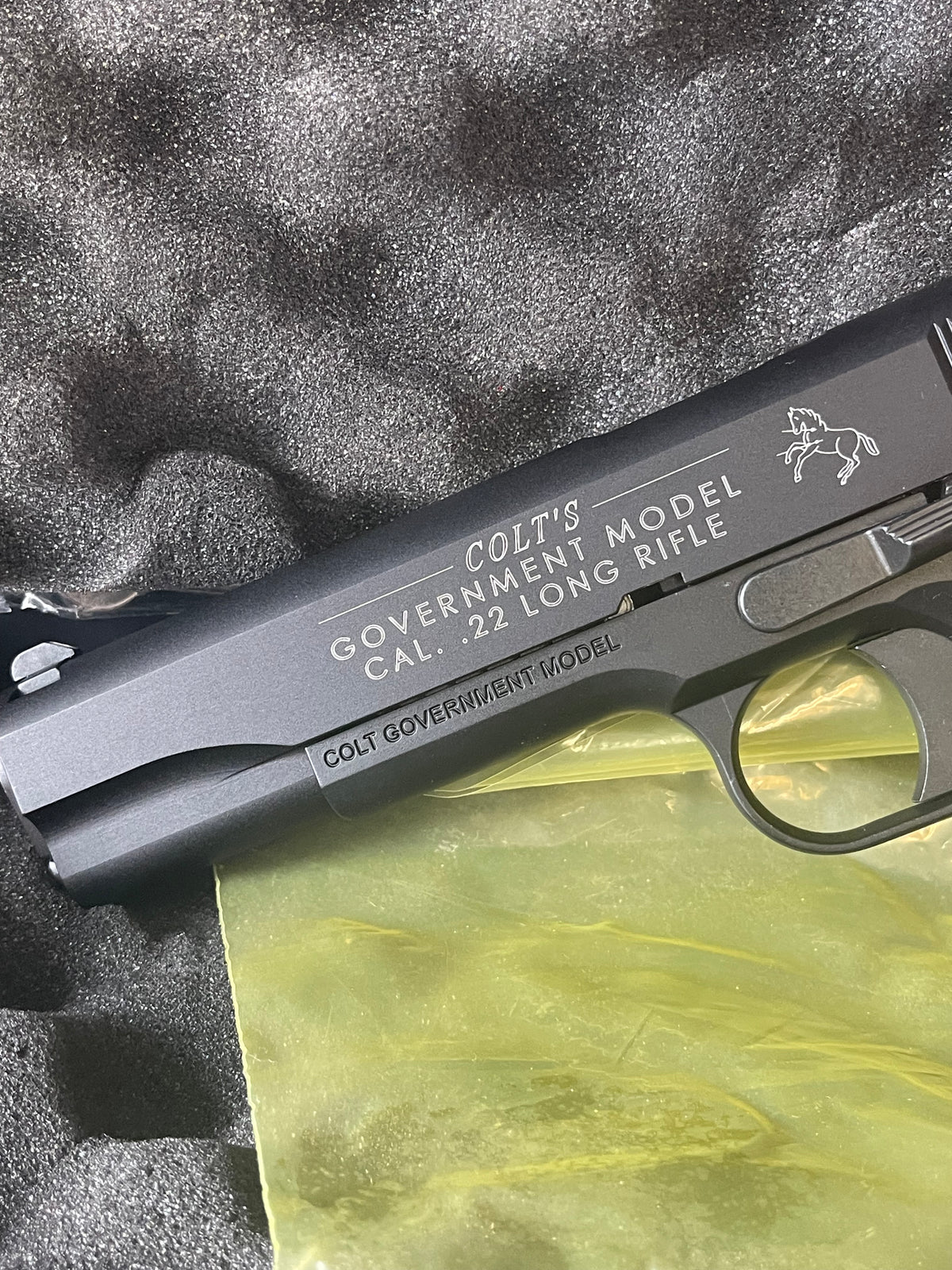 Colt/Walther Government Model 1911-22 – .22 LR – Like New in Box – Upgraded Grips