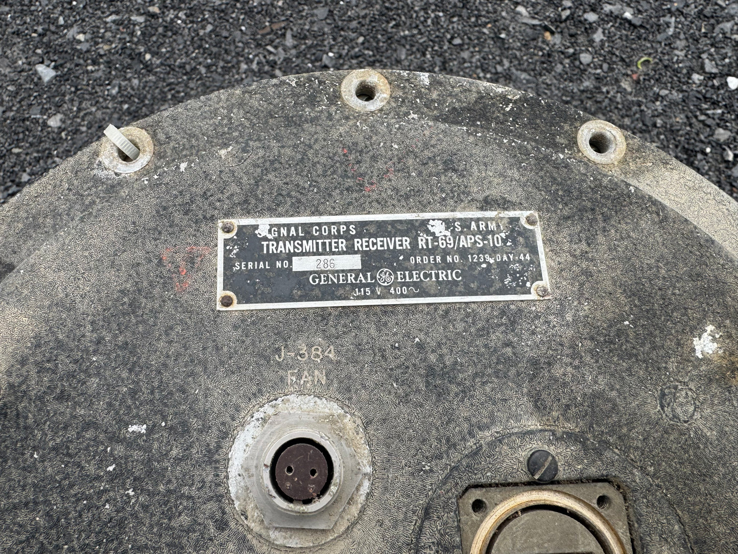 WWII GE APS-10 Radar Transmitter Receiver RT-69 Signal Corps