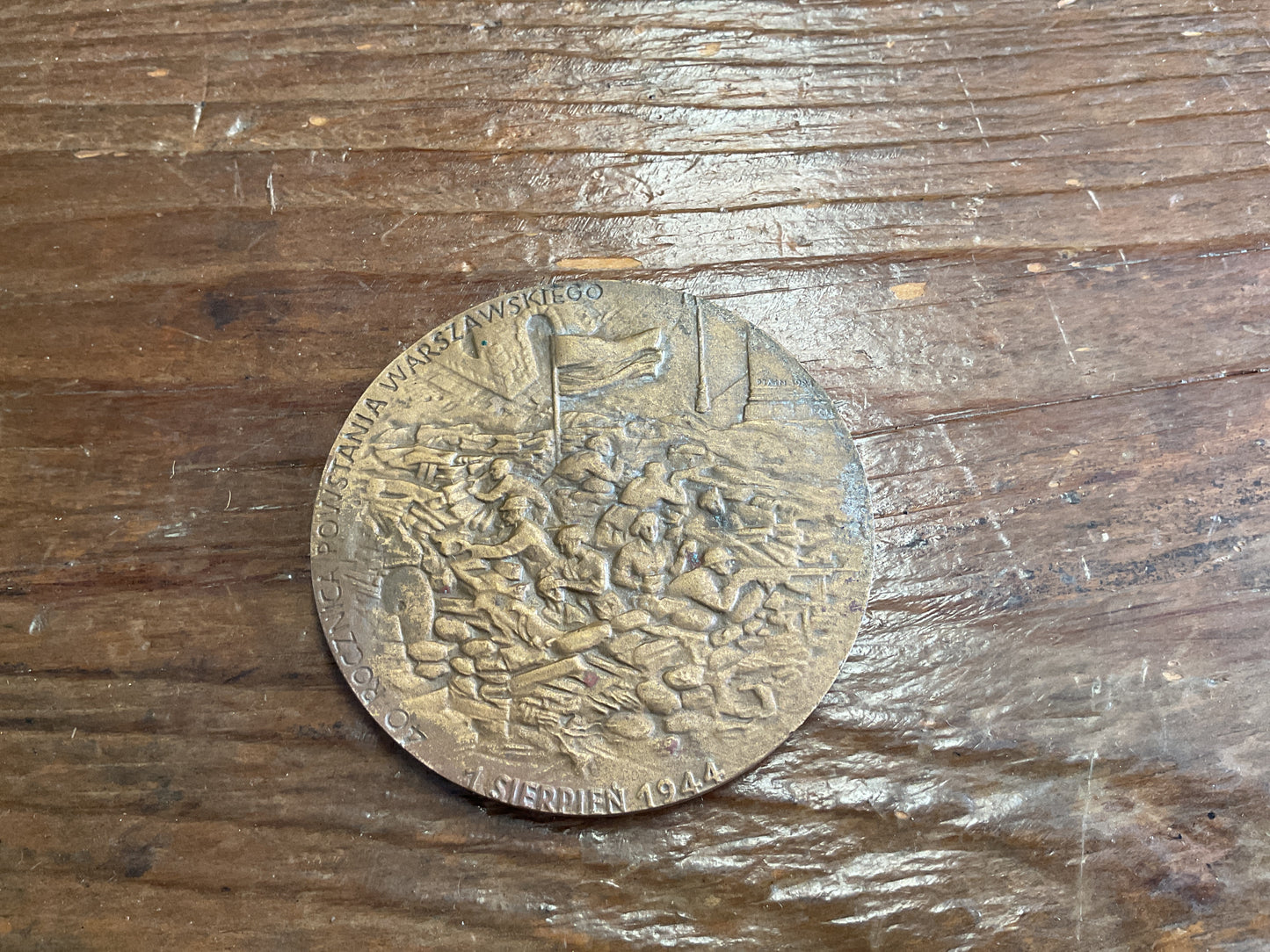 40th Anniversary Warsaw Uprising Medal