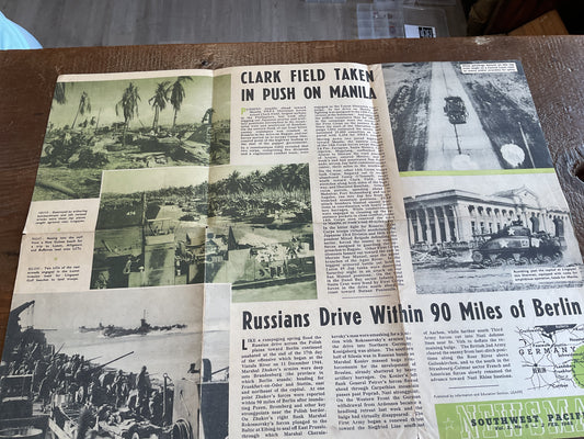 WWII NEWS MAP