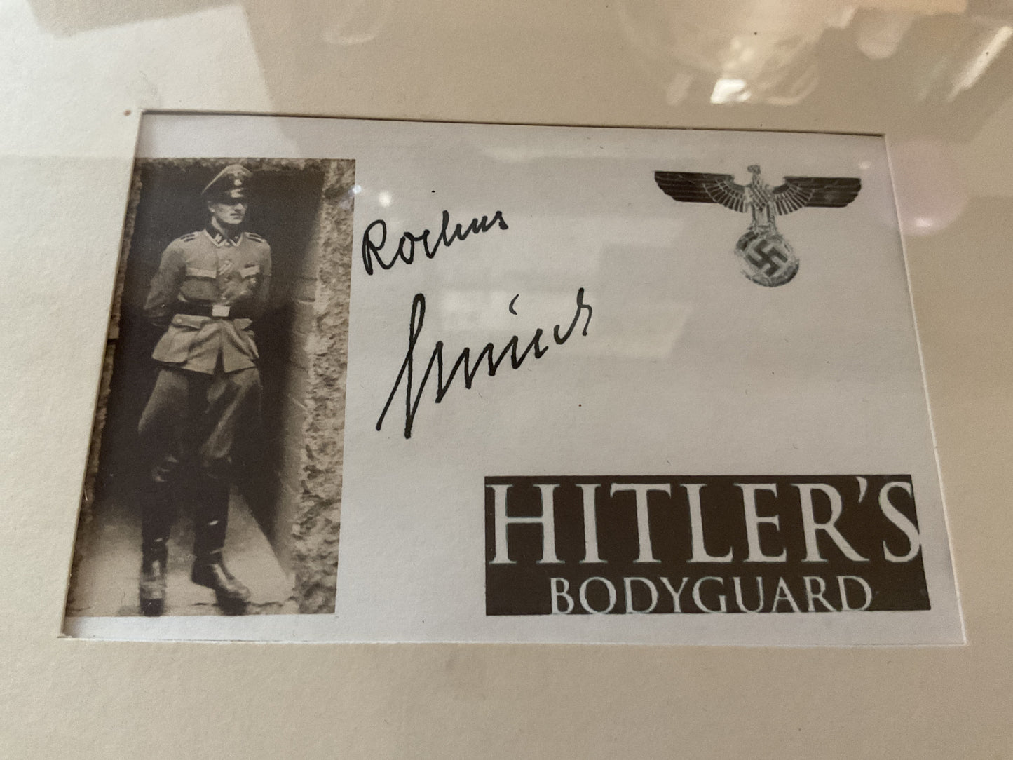 Rochester Misch Signed Photograph-Adolf Hitler Personal Bodyguard/Fuhrerbunker Survivor