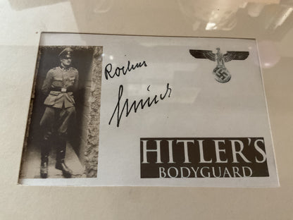 Rochester Misch Signed Photograph-Adolf Hitler Personal Bodyguard/Fuhrerbunker Survivor