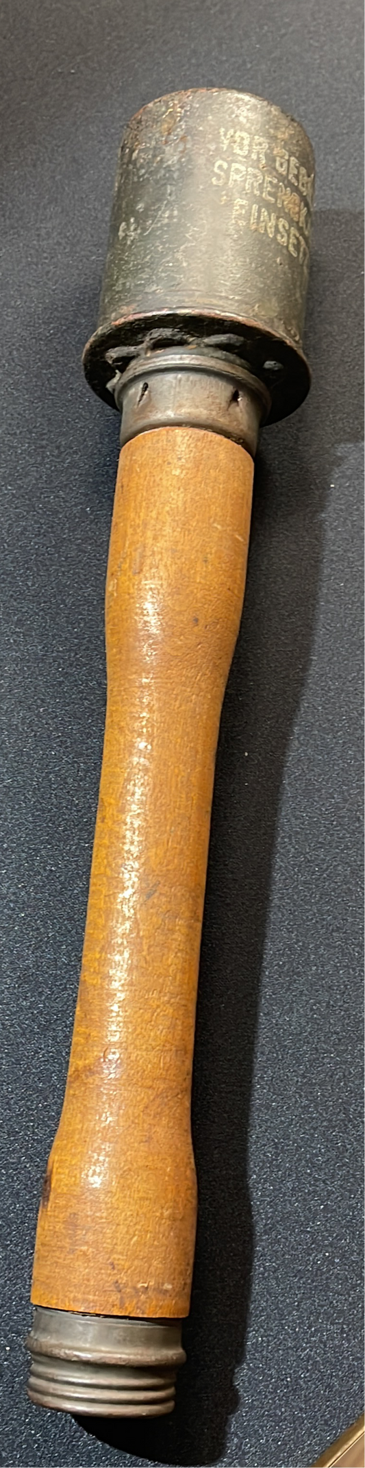 INERT 1939 German M24 stick grenade
