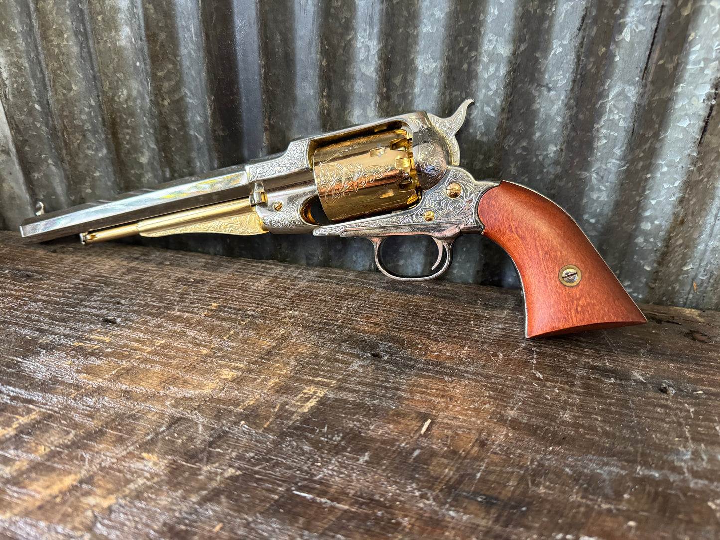 ASM Reproduction 1858 Remington Silver & Gold