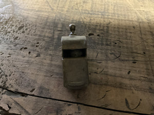 Vintage WWII U.S. Army A.M. Co Military Whistle-“Brass Pea Whistle” -(c.1940)