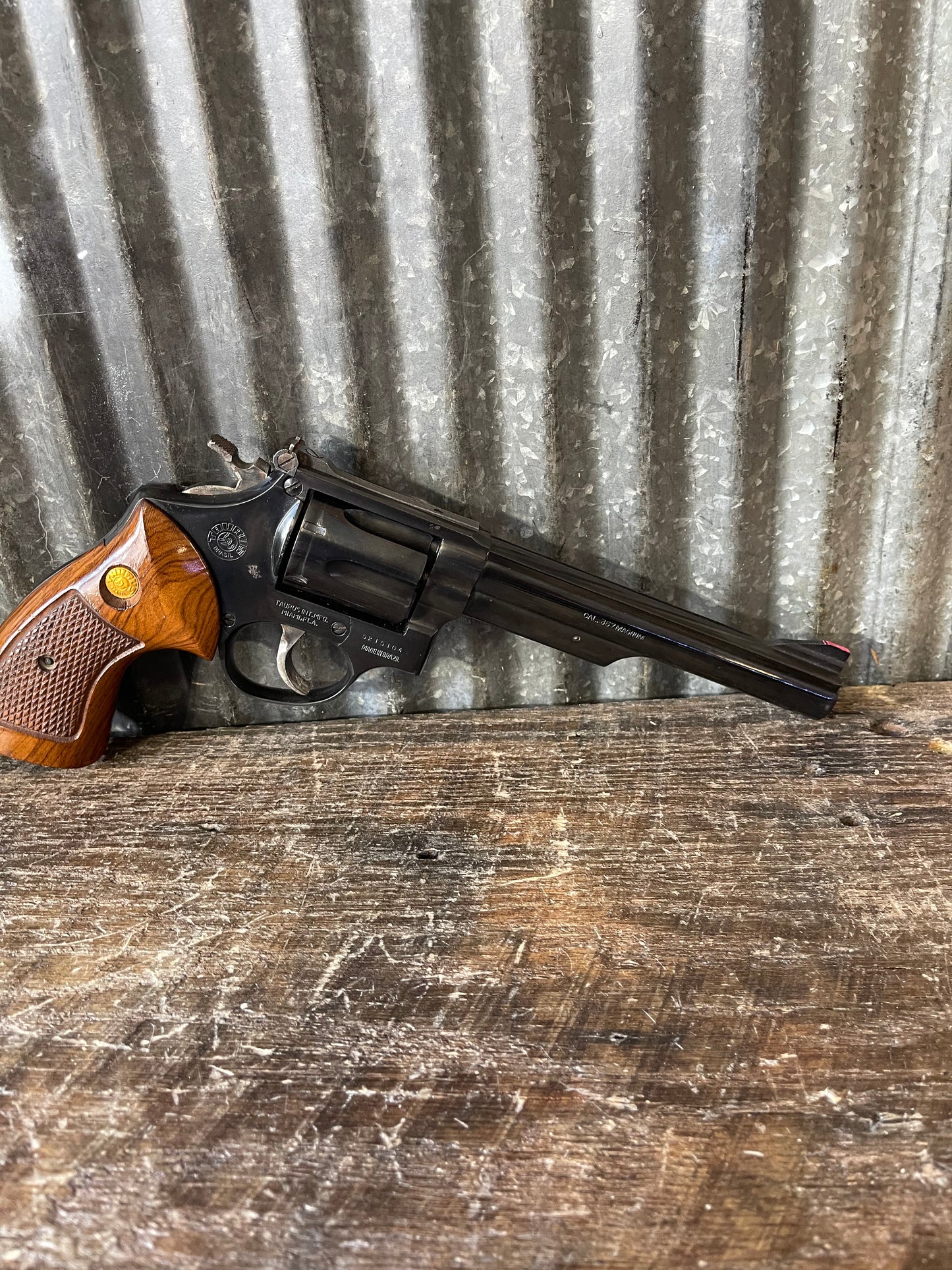Taurus Model 66 .357 Magnum Revolver – Adjustable Sights – Wood Grips – Good Used Condition