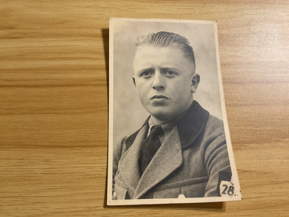 Original WWII-era German Portrait Photo Postcard-Identified “Michel”